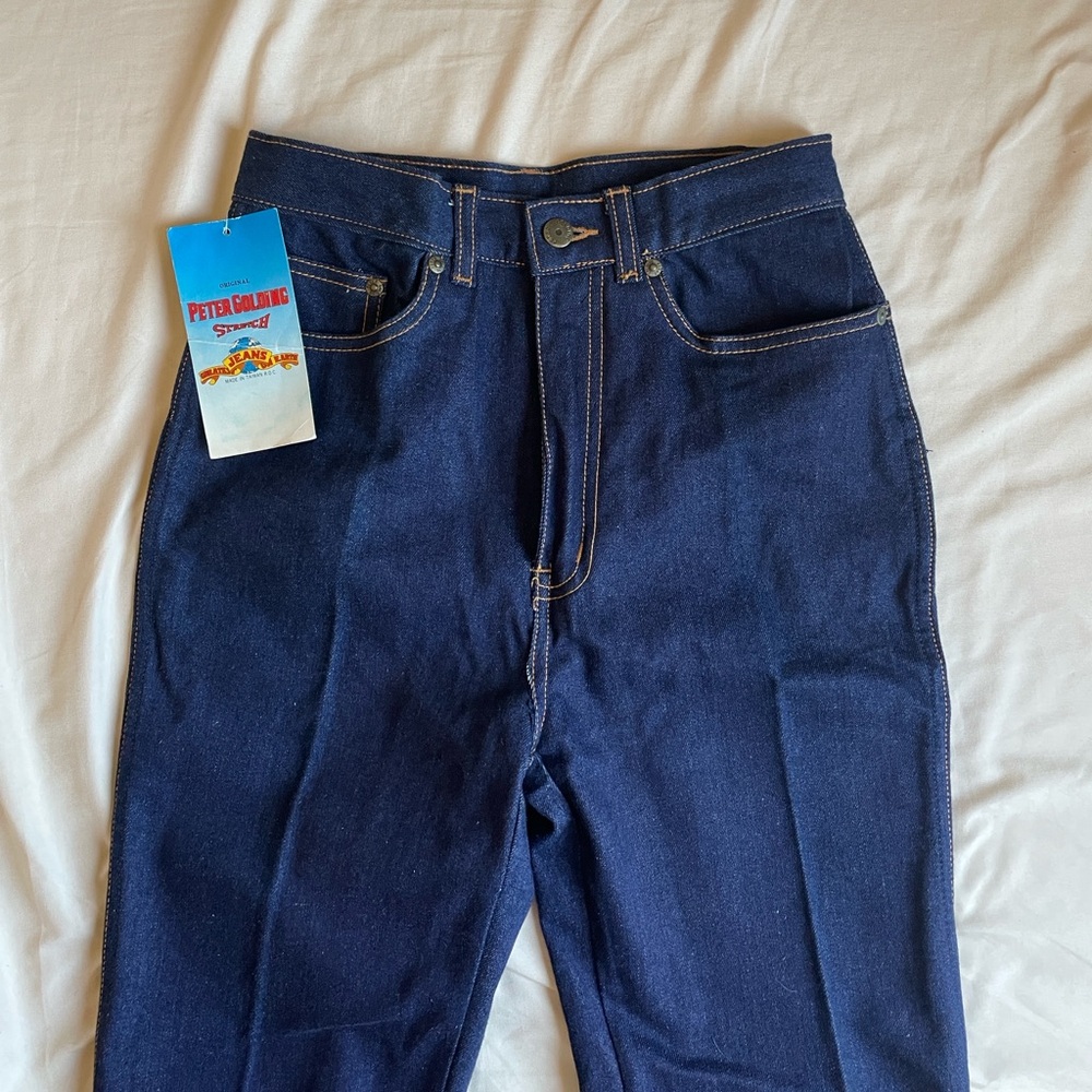 80s 90s vintage / dead stock high rise straight leg jeans